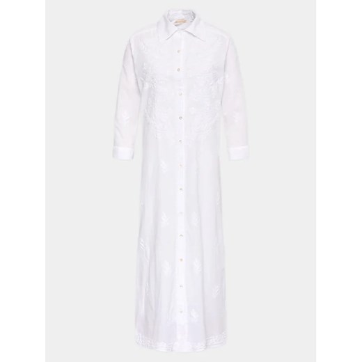 Selmark Sukienka koszulowa Vestido BC069 Biały Regular Fit Selmark 3 wyprzedaż MODIVO