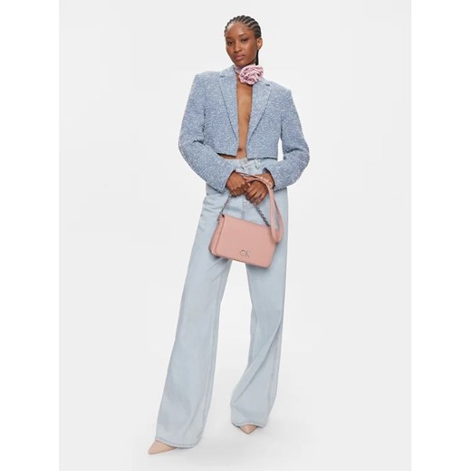 Calvin Klein Torebka Re-Lock Shoulder Bag W/Flap K60K610455 Różowy Calvin Klein uniwersalny okazja MODIVO