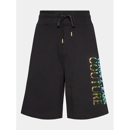 Versace Jeans Couture Szorty sportowe 74GADG06 Czarny Regular Fit L MODIVO