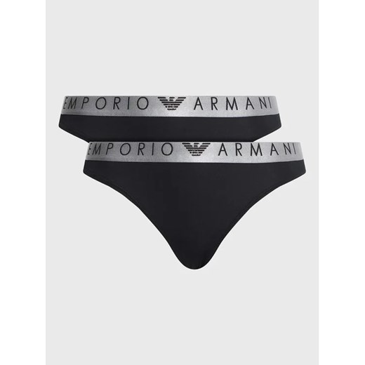Emporio Armani Underwear Komplet 2 par fig klasycznych 163334 3R235 00020 Czarny ze sklepu MODIVO w kategorii Majtki damskie - zdjęcie 168431193