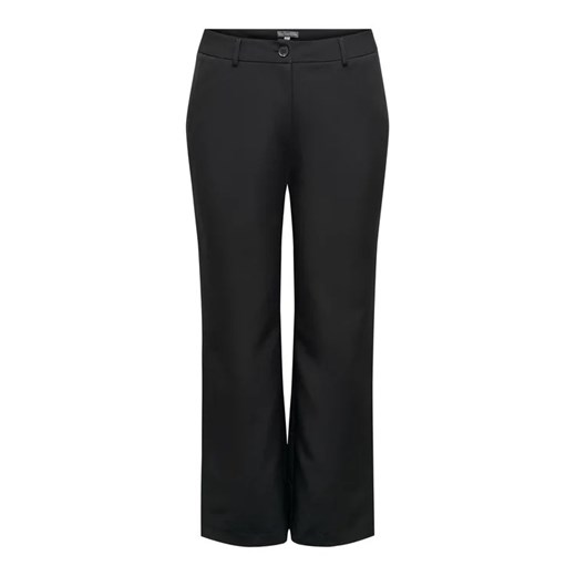 ONLY Carmakoma Spodnie materiałowe 15300118 Czarny Straight Fit 46 okazja MODIVO
