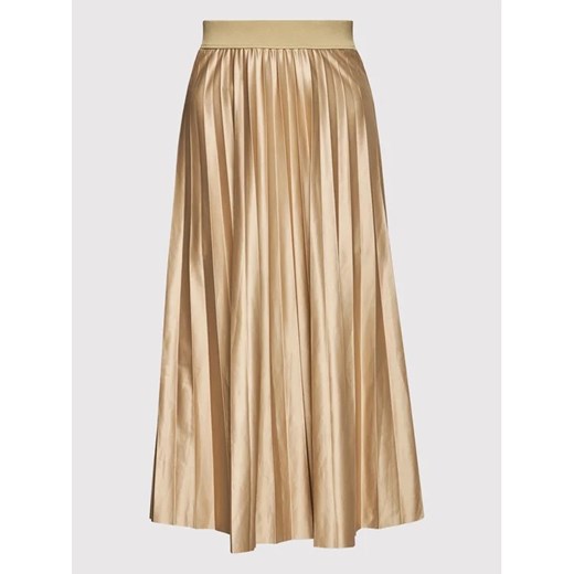 Vila Spódnica plisowana Nitban 14063241 Złoty Regular Fit Vila XS MODIVO
