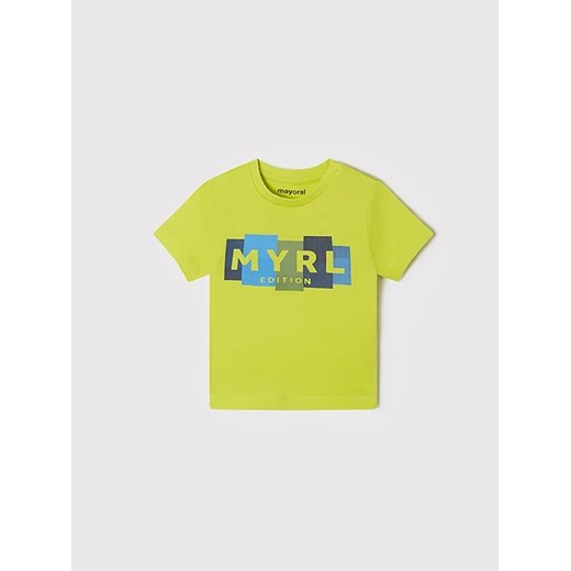 Mayoral T-Shirt 106 Zielony Regular Fit ze sklepu MODIVO w kategorii Koszulki niemowlęce - zdjęcie 168434040