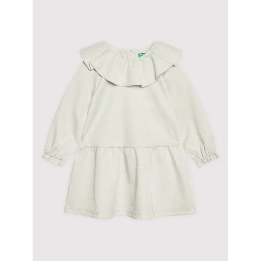 United Colors Of Benetton Sukienka elegancka 4S865VGS0 Beżowy Regular Fit United Colors Of Benetton 74 MODIVO