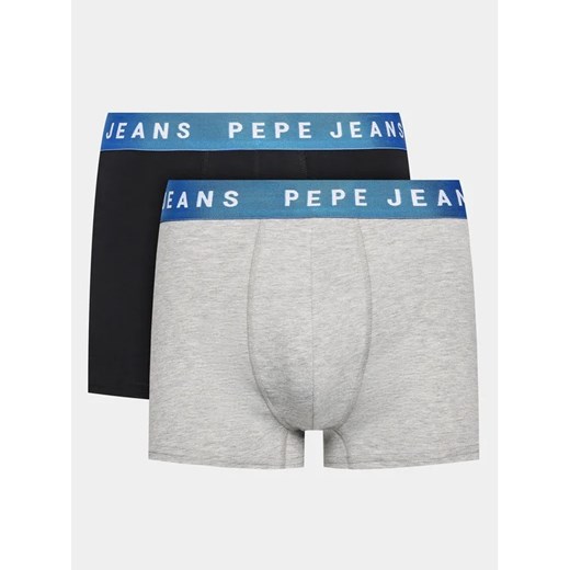 Pepe Jeans Komplet 2 par bokserek Logo Tk Lr 2P PMU10963 Czarny ze sklepu MODIVO w kategorii Majtki męskie - zdjęcie 168434934