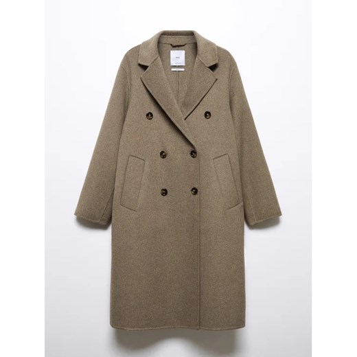Mango Płaszcz wełniany 57085953 Brązowy Oversize Mango XL MODIVO wyprzedaż