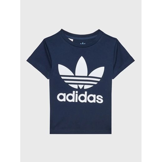 adidas T-Shirt Trefoil IC9118 Granatowy Regular Fit ze sklepu MODIVO w kategorii T-shirty chłopięce - zdjęcie 168435513