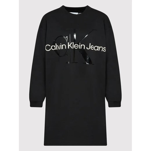 Calvin Klein Jeans Plus Sukienka codzienna J20J219718 Czarny Regular Fit XXL promocja MODIVO
