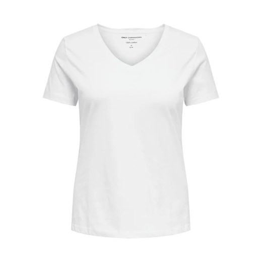 ONLY Carmakoma T-Shirt 15285965 Biały Regular Fit 50_52 MODIVO