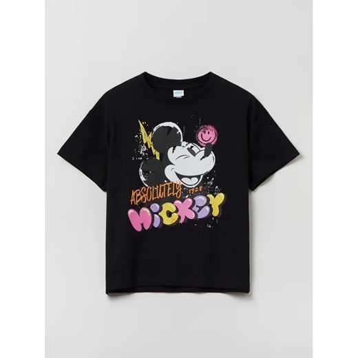 OVS T-Shirt MICKEY 1827074 Czarny Regular Fit ze sklepu MODIVO w kategorii Bluzki dziewczęce - zdjęcie 168436762