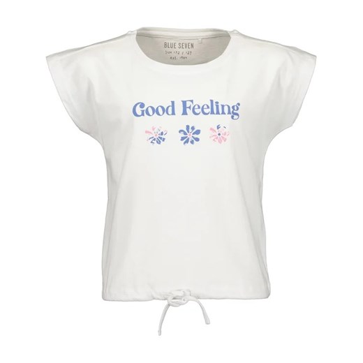 Blue Seven T-Shirt 502737 X Biały Regular Fit ze sklepu MODIVO w kategorii Bluzki dziewczęce - zdjęcie 168437204