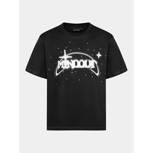 Mindout T-Shirt System Czarny Boxy Fit ze sklepu MODIVO w kategorii Bluzki damskie - zdjęcie 168437434