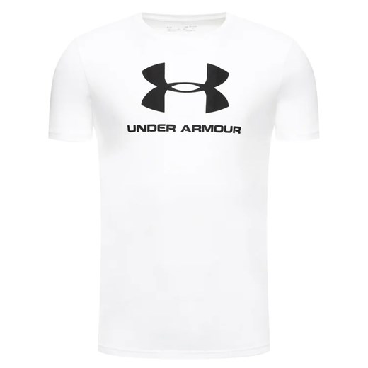 Under Armour T-Shirt Ua Sportstyle Logo 1329590 Biały Loose Fit Under Armour L wyprzedaż MODIVO