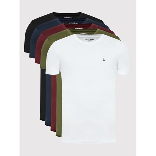 Jack&Jones PREMIUM Komplet 5 t-shirtów Brody 12190468 Kolorowy Regular Fit ze sklepu MODIVO w kategorii T-shirty męskie - zdjęcie 168438100