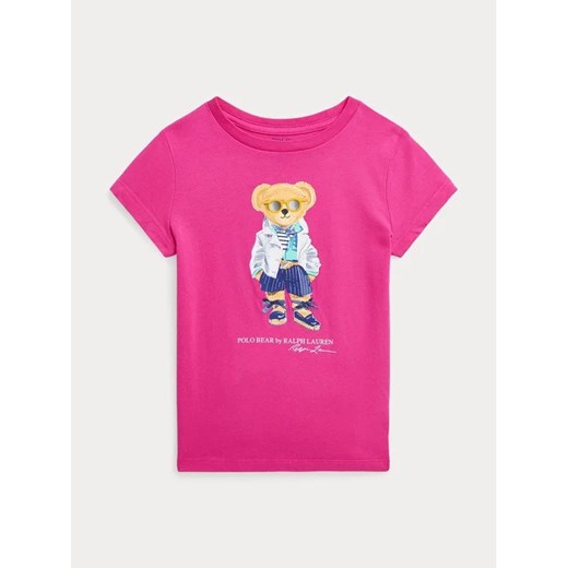 Lauren Ralph Lauren T-Shirt Ssbearcn 312929931001 Różowy Regular Fit 5Y MODIVO