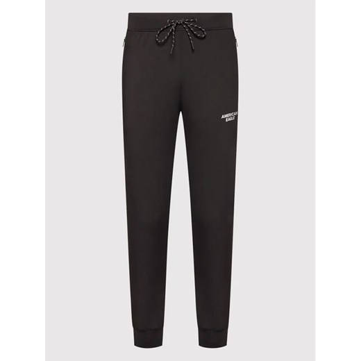 American Eagle Spodnie dresowe 012-1229-4534 Czarny Regular Fit American Eagle S okazja MODIVO