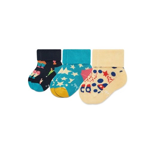 Happy Socks Zestaw 4 par wysokich skarpet dziecięcych XKFNT08-6500 Kolorowy ze sklepu MODIVO w kategorii Skarpetki dziecięce - zdjęcie 168439652