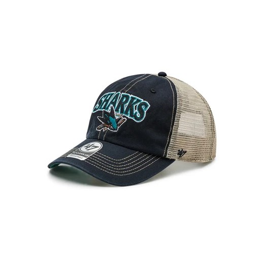 47 Brand Czapka z daszkiem Nhl San Jose Sharks Trucker H-TSCLA22LAP-VB Czarny ze sklepu MODIVO w kategorii Czapki dziecięce - zdjęcie 168439784