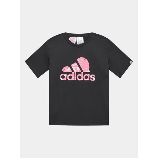 adidas T-Shirt HR8148 Czarny ze sklepu MODIVO w kategorii T-shirty chłopięce - zdjęcie 168440311