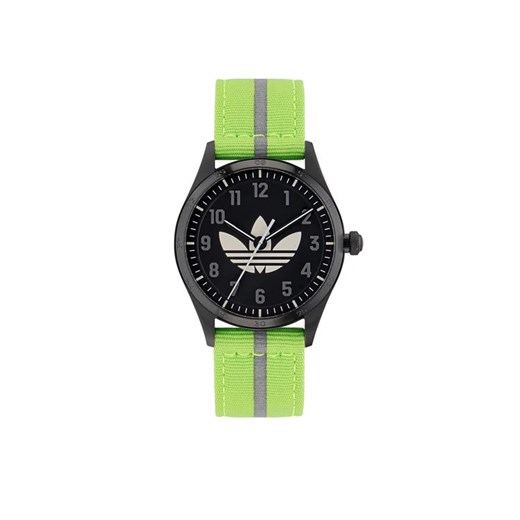 adidas Originals Zegarek Code Four Watch AOSY23040 Czarny ze sklepu MODIVO w kategorii Zegarki - zdjęcie 168441421
