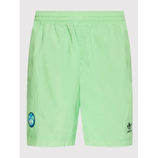 adidas Szorty sportowe Happy Earth HI2964 Zielony Regular Fit S promocja MODIVO