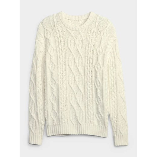 Gap Sweter 787133-02 Écru Relaxed Fit Gap L wyprzedaż MODIVO