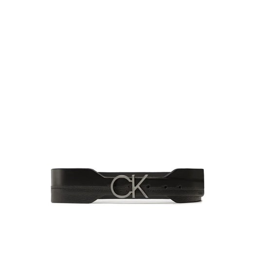 Calvin Klein Pasek Damski Re-Lock Mix Waist Belt 50Mm K60K610790 Czarny ze sklepu MODIVO w kategorii Paski damskie - zdjęcie 168442880