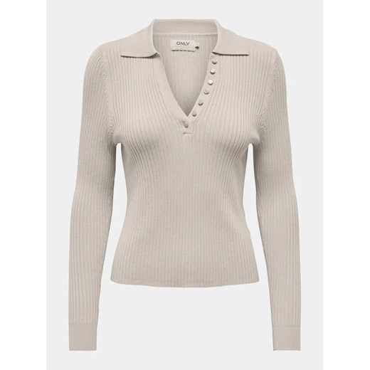 ONLY Sweter Minna 15309345 Beżowy Regular Fit M MODIVO
