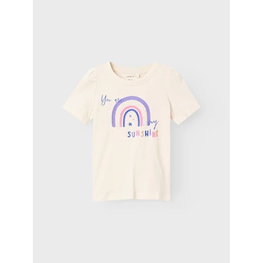 NAME IT T-Shirt 13219818 Écru Regular Fit ze sklepu MODIVO w kategorii Koszulki niemowlęce - zdjęcie 168443591