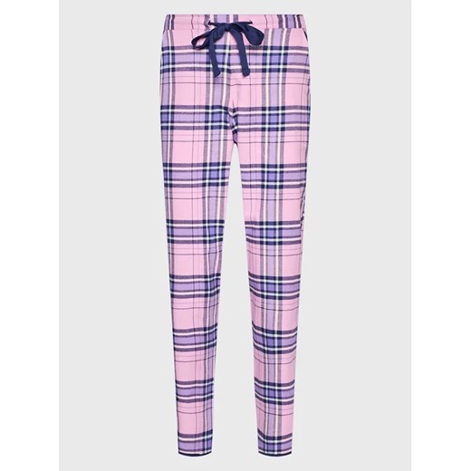 Cyberjammies Spodnie piżamowe Brushed Check 9464 Różowy Regular Fit ze sklepu MODIVO w kategorii Piżamy damskie - zdjęcie 168444140