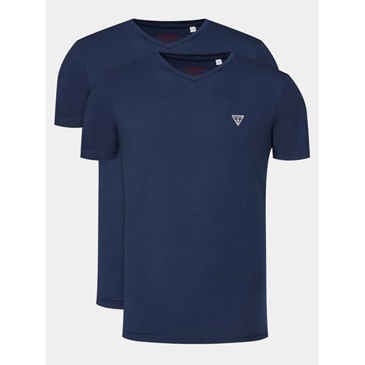 Guess Komplet 2 t-shirtów Caleb U97G03 KCD31 Granatowy Regular Fit ze sklepu MODIVO w kategorii T-shirty męskie - zdjęcie 168444830
