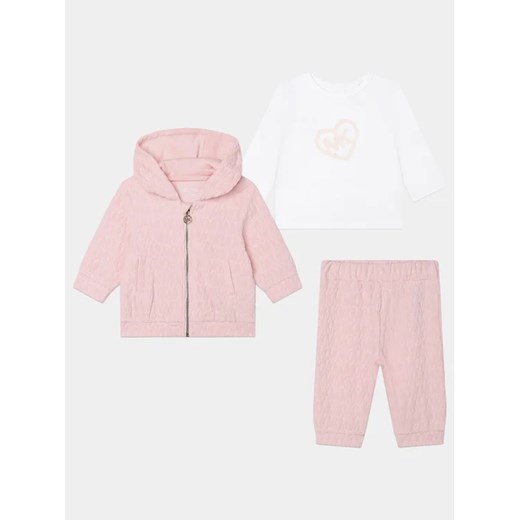MICHAEL KORS KIDS Komplet dresowy R98129 Różowy Regular Fit ze sklepu MODIVO w kategorii Dresy dla niemowlaka - zdjęcie 168444833