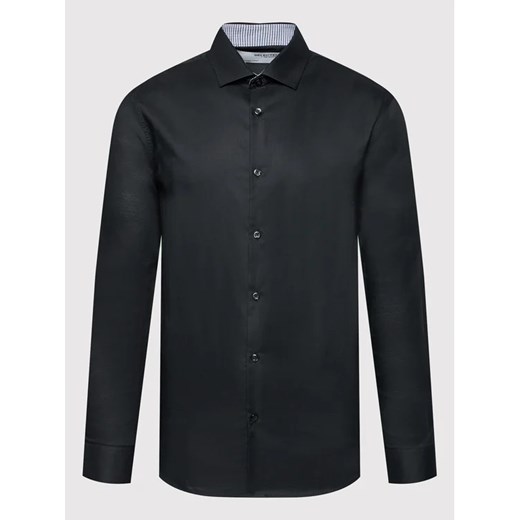 Selected Homme Koszula New Mark 16058640 Czarny Slim Fit Selected Homme M promocja MODIVO