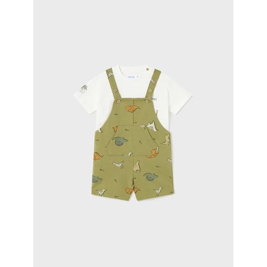 Mayoral Komplet t-shirt i ogrodniczki 1643 Kolorowy Regular Fit ze sklepu MODIVO w kategorii Komplety niemowlęce - zdjęcie 168445454