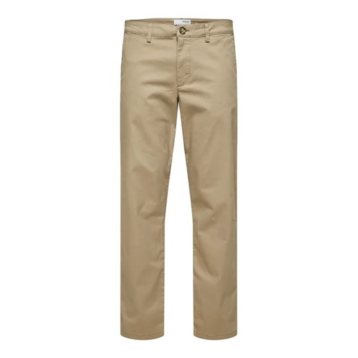 Selected Homme Spodnie materiałowe New 16087665 Beżowy Regular Fit Selected Homme 34_34 MODIVO