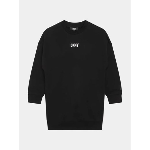 DKNY Sukienka dzianinowa D32894 D Czarny Regular Fit 16Y okazja MODIVO