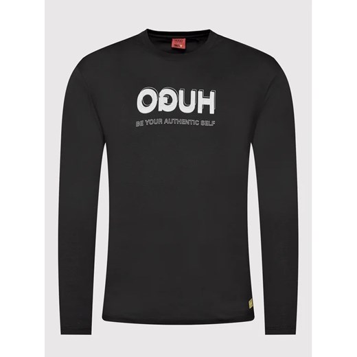 Hugo Longsleeve Doreigner 50454095 Czarny Regular Fit M promocyjna cena MODIVO