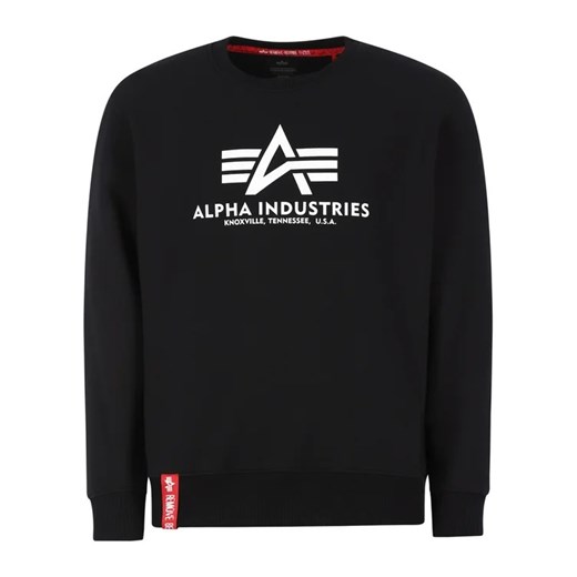 Alpha Industries Bluza Basic 178302 Czarny Regular Fit Alpha Industries XL MODIVO