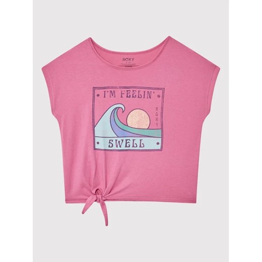 Roxy T-Shirt Pura Playa ERGZT03882 Różowy Regular Fit 14Y MODIVO