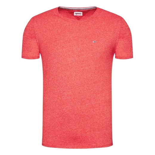Tommy Jeans T-Shirt Jaspe DM0DM09586 Czerwony Slim Fit Tommy Jeans S wyprzedaż MODIVO