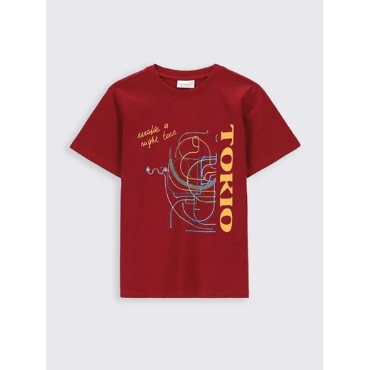 Coccodrillo T-Shirt ZC2143222EVB Bordowy Regular Fit ze sklepu MODIVO w kategorii T-shirty chłopięce - zdjęcie 168447782