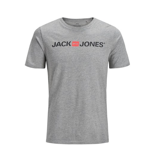 Jack&Jones T-Shirt Corp Logo 12137126 Szary Slim Fit XXL MODIVO
