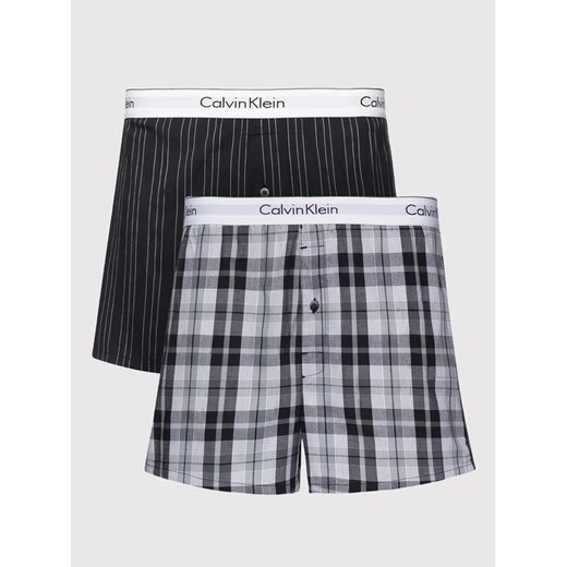 Calvin Klein Underwear Komplet 2 par bokserek 000NB1396A Kolorowy Slim Fit ze sklepu MODIVO w kategorii Majtki męskie - zdjęcie 168448061