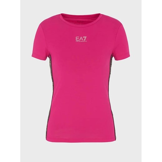 EA7 Emporio Armani T-Shirt 6RTT25 TJKUZ 1419 Różowy Regular Fit XS MODIVO