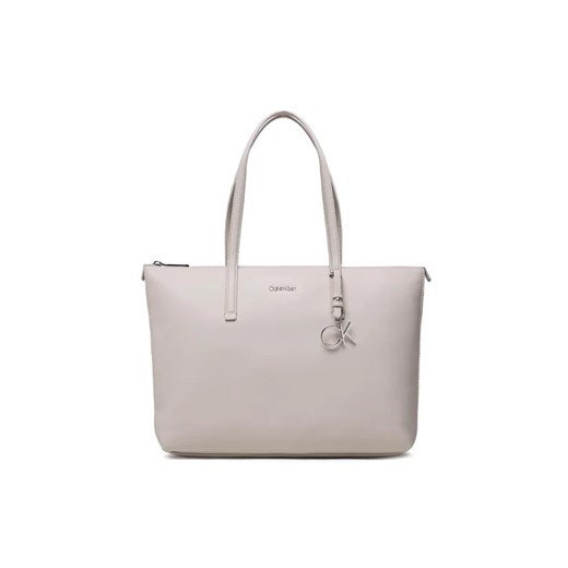 Calvin Klein Torebka Ck Must Shopper Md K60K609874 Beżowy ze sklepu MODIVO w kategorii Torby Shopper bag - zdjęcie 168448351