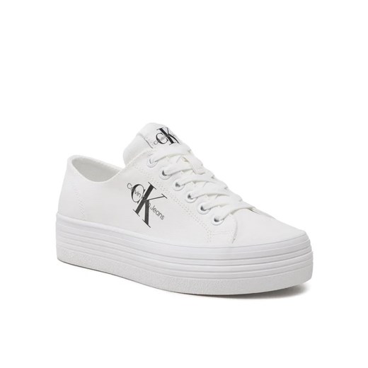 Calvin Klein Jeans Tenisówki Vulc Flatform Essential Mono YW0YW01030 Biały 40 MODIVO