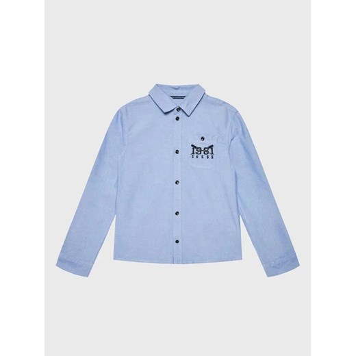 Guess Koszula L3RH03 W9CL0 Niebieski Regular Fit ze sklepu MODIVO w kategorii Koszule chłopięce - zdjęcie 168448743