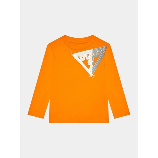 Guess Bluzka N3BI14 I3Z13 Pomarańczowy Regular Fit ze sklepu MODIVO w kategorii T-shirty chłopięce - zdjęcie 168449034
