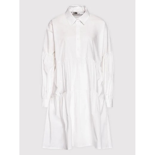 TWINSET Sukienka koszulowa 221LB2JLL Biały Loose Fit Twinset S MODIVO okazja