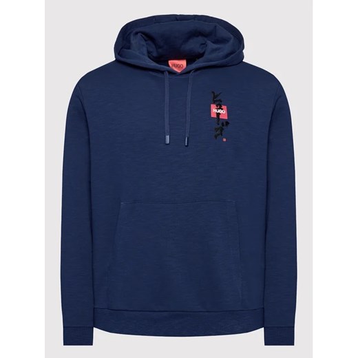 Hugo Bluza Doplin 50454361 Granatowy Relaxed Fit S MODIVO